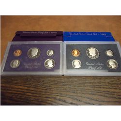 1983 & 1985 US PROOF SETS (WITH BOXES)