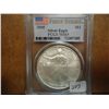 Image 1 : 2005 AMERICAN SILVER EAGLE PCGS MS69 1ST STRIKE