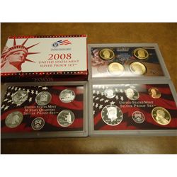 2008 US SILVER PROOF SET (WITH BOX) 14 PIECES