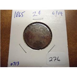 1865 US TWO CENT PIECE