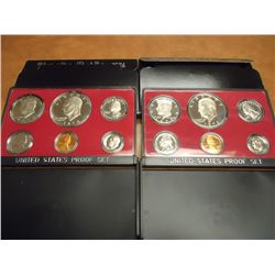 1973 & 1974 US PROOF SETS (WITH BOXES)