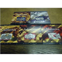 5 ASSORTED US MINT 50 STATE QUARTERS P & D UNC