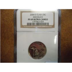 2004-S MICHIGAN QUARTER NGC PF69 ULTRA CAMEO