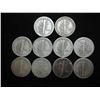 Image 2 : 10 ASSORTED 1940'S MERCURY DIMES