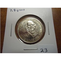 1/4 OZ STERLING SILVER ROUND MARTIN VAN BUREN