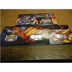 5 ASSORTED US 50 STATE QUARTERS P & D UNC SETS