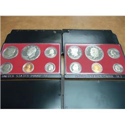 1975 & 1976 US PROOF SETS (WITH BOXES)
