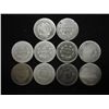 Image 2 : 10 ASSORTED 1850'S SEATED LIBERTY DIMES