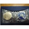 Image 2 : 1971-S  IKE SILVER DOLLAR UNC (BLUE PACK)