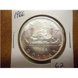 1966 CANADA SILVER DOLLAR UNC