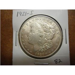 1921-S MORGAN SILVER DOLLAR