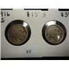 Image 1 : 1916-S & 1918-D BUFFALO NICKELS