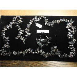 FRESHWATER PEARL NECKLACE & EARRING SET