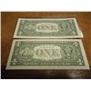 Image 2 : 2-2003-A $1 FRN'S LOW CONSECUTIVE SERIAL 'S (UNC)