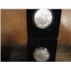 Image 1 : 2007-W BURNISHED & 2011-W  UNC AMER. SILVER EAGLES