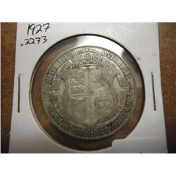 1927 GREAT BRITAIN SILVER HALF CROWN
