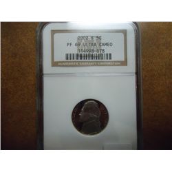 2002-S JEFFERSON NICKEL NGC PF69 ULTRA CAMEO