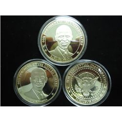 3-2009 BARACK OBAMA INAUGURATION TOKENS (PF)