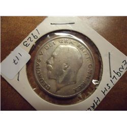 1923 GREAT BRITAIN SILVER HALF CROWN