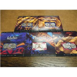 5 ASSORTED US 50 STATE QUARTERS P & D UNC SETS