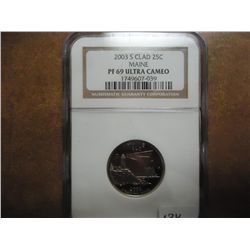 2003-S MAINE QUARTER NGC PF69 ULTRA CAMEO