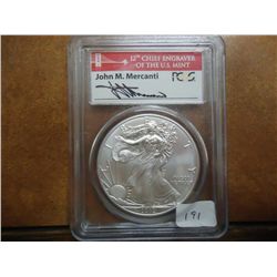 2012-S AMERICAN SILVER EAGLE PCGS MS70