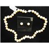 Image 1 : FRESHWATER PEARL NECKLACE AND EARRING SET