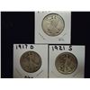 Image 1 : 1916-D, 17-D OBV. & 21-S WALKING LIBERTY HALVES