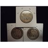 Image 2 : 1916-D, 17-D OBV. & 21-S WALKING LIBERTY HALVES