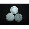 Image 1 : 3 ASSORTED 1830'S SEATED LIBERTY DIMES