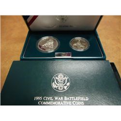 1995-S CIVIL WAR 2 COIN PROOF SET