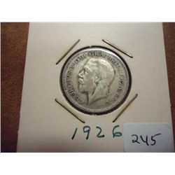 1926 GREAT BRITAIN SILVER SHILLING