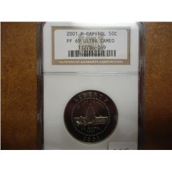 2001-P US CAPITOL HALF DOLLAR NGC PF69 ULTRA CAMEO