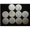 Image 2 : 10 ASSORTED 1880'S SEATED LIBERTY DIMES