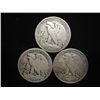 Image 2 : 1935-S,39 & 44-S WALKING LIBERTY HALF DOLLARS