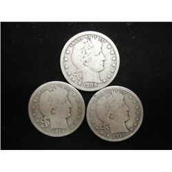 1908-D,14-D & 16-D BARBER QUARTERS