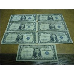 1935-A, B, C, D, E, F & G $1 SILVER CERTIFICATES