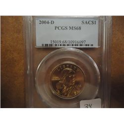 2004-D SACAGAWEA DOLLAR PCGS MS68