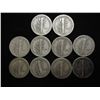 Image 2 : 10 ASSORTED 1940'S MERCURY DIMES