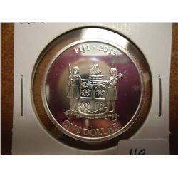 2013 FIJI SILVER DOLLAR TAKU TURTLE PROOF