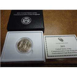 2011-D US ARMY UNC HALF DOLLAR