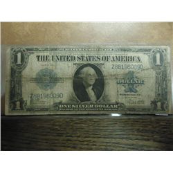 1923 LARGE SIZE HORSE BLANKET $1 SILVER CERT.