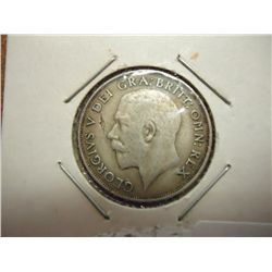 1921 GREAT BRITAIN SILVER SHILLING