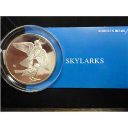 2+ OZ. STERLING SILVER PF ROUND "SKYLARKS"