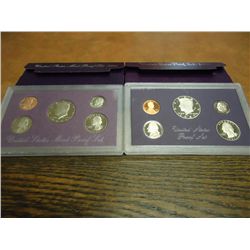 1987 & 1988 US PROOF SETS (WITH BOXES)