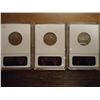 Image 2 : 3-ANACS SLABBED JEFFERSON NICKELS SEE DESCRIPTION
