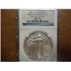 Image 1 : 2011 BURNISHED AMERICAN SILVER EAGLE NGC MS70