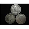 Image 2 : 1942,43 & 1945-S WALKING LIBERTY HALF DOLLARS