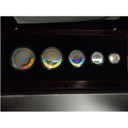 2003 CANADA SILVER MAPLE LEAF HOLOGRAM SET PF