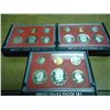 Image 1 : 1980,81 & 82 US PROOF SETS WITH BOXES